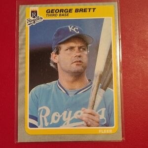 George Brett 1985 Fleer #199 Kansas City Royals Baseball Card
